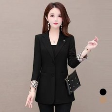 엘쏘 여성용 클래식 블레이저 슬림 쇼트 자켓