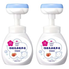 花朵泡沫洗手乳 花朵瓶 壓頭顏色隨機 草莓香, 300ml, 2組