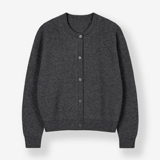 JHSTYLE 男女通用短版類羊絨圓領針織開襟衫 TBCROK622