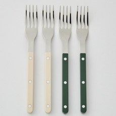 모던하우스 ON 미유 디너포크세트, 아이보리 + 그린, 4개