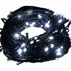 MODACore 摩達客 LED燈串 聖誕燈 100燈 附控制器 營造聖誕溫暖氣氛 高亮度低熱量長壽命 低耗電, 白光 + 黑線, 1組