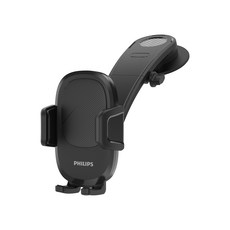 PHILIPS 飛利浦 720度中控台手機支架 附底座 + 說明書, 黑色, 1盒