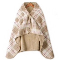 아이닉스 극세사 똑딱이 체크 무릎 담요