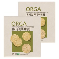 ORGA 米餅脆片, 40g, 糙米口味, 2包