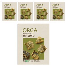 ORGA WHOLE FOODS 糙米炸海苔脆片, 40g, 5個