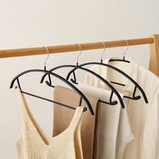 Ssiinkeu 防滑纖薄衣架, 黑色, 30個