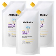 아토팜 키즈 프레쉬 2 in 1 샴푸 리필, 250ml, 3개