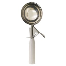 不鏽鋼冰淇淋勺 6號 內徑78mm, 1個, 白色