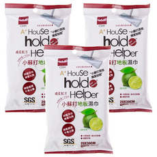 UdiLife 優的生活大師 hold Helper 小蘇打地板濕巾, 3袋