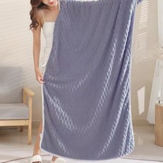 Woni家 粉彩浴巾 70 x 140 cm, 1個, 灰色