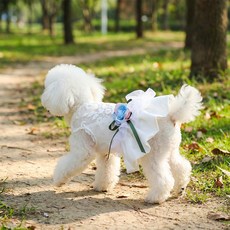 세이코코아 강아지 꽃사지 드레스, 혼합색상, 1개