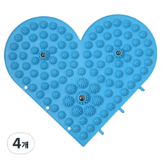 Thumbs Mine 高級足部指壓墊 33 x 33 cm, 愛心藍色, 4個