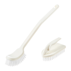 comet Home 浴室馬桶刷 + 地板刷, 白色, 1組