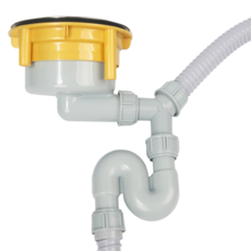 水槽排水口不鏽鋼排水管更換安裝套組 大型 全不鏽鋼, 混色, 1套