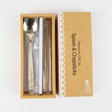 블룸엣홈 티타늄 조각 설매화 수저 10벌 세트, 1세트, 숟가락 10p, 젓가락 10p