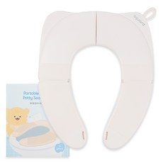 aguard 幼兒用便攜式折疊馬桶坐墊, 象牙白