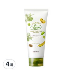 스킨푸드 가든빈 프레쉬 폼 클렌저, 4개, 200ml
