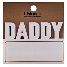 知音文創 i-Marker 文字事務便利貼 30張, Daddy, 1本