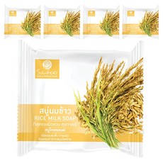 Saboo 草本手工皂 茉莉香米 溫和潔淨 天然草本配方, 100g, 5個