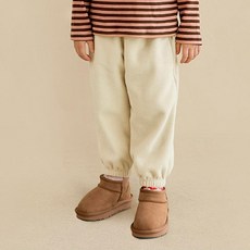 unifriend 兒童刷毛束口褲