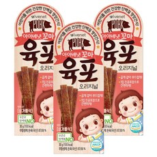 아이배냇꼬마 육포, 오리지널, 30g, 3개