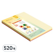 종이문화 스타일리쉬 얇은 혼합색지 15 SS Fall 80g, 520개, A5