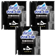 farcent 花仙子 去味大師 鞋櫃消臭易 備長炭, 120g, 3組