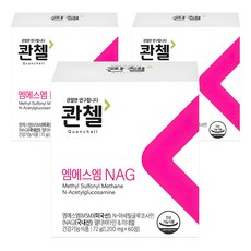 MSM NAG錠 72g, 60顆, 3盒