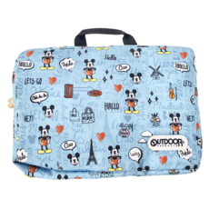 OUTDOOR PRODUCTS 迪士尼Disney 米奇環遊世界折疊旅行袋 ODDY24C13BL, 藍色, 1個