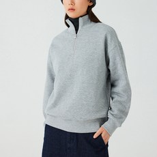 JAJU 女款刷毛半拉鍊短版運動衫 J114401108082