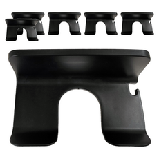 簡約插頭掛勾吹風機架 Set 3 PP材質, 灰色/黑色 顏色隨機, 6個