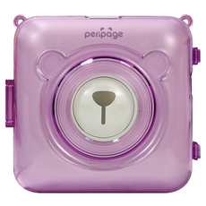 peripage 愛立熊 打印機專用保護殼, A6, 透明紫