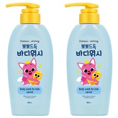 베비언스 핑크퐁 유아용 바디워시 복숭아향, 380ml, 2개