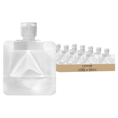comet 旅行用液體分裝袋 30ml, 白色, 10包