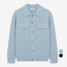 MIND BRIDGE 男士圈圈紗 trucker 夾克式開襟衫 MZCD2101