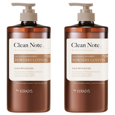 KERASYS Clean Note 粉末處理棉香精, 1L, 2個