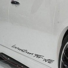 GRIBEN Nissan 汽車字母貼花貼紙 80cm, 深灰色, 1個