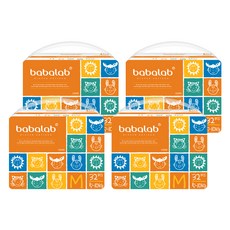 babalab 超薄頂級黏貼型嬰兒尿布, 中型(M), 128張