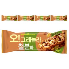 Market O NATURE 格蘭諾拉穀物補鐵堅果棒, 35g, 5包