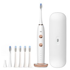 오아 클린이 소프트 자동 압력센서 음파 전동칫솔 + 소프트 전용 리필 칫솔모 4개, VO-OC001(화이트칫솔), VO-ET034(칫솔모), 화이트, 1세트