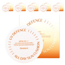 [비건뷰티] 디오프러스 유브이 디펜스 올 데이 선쿠션 SPF50+ PA++++, 25g, 6개