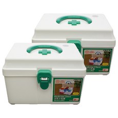 方形急救藥品收納盒 隨機出貨, 2個