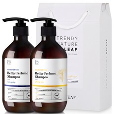 달리프 베러 퍼퓸 프리미엄 기프트 샴푸 2종 세트 일랑로즈 500ml + 레이니데이 500ml, 1세트