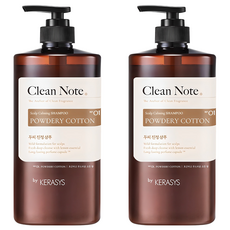 KERASYS Clean Note 粉狀洗髮精棉質香味, 2個, 1L