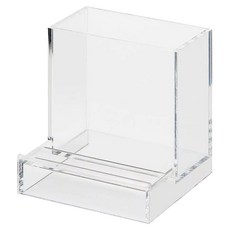 MUJI 無印良品 壓克力手機小物架 8.4 x 8.4 x 9cm, 透明, 2層