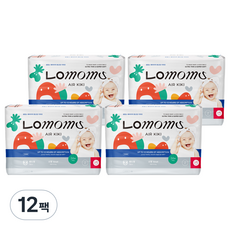 Lomoms 樂媽適 Air Kiki 黏貼型嬰兒紙尿褲, 408張, 小型(S)