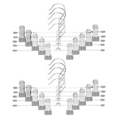 코멧 홈 논슬립 코팅 회전형 치마바지걸이, 그레이, 10개