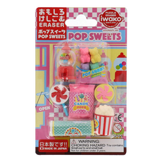 Iwako造型橡皮擦 Pop Sweets拼圖橡皮擦組, 混合顏色, 1組