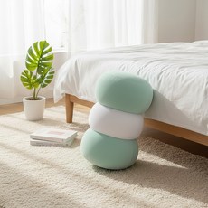 DAILYSHARE 馬卡龍長抱枕, 薄荷銀