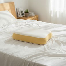 일상나눔 말랑말랑 토스트 메모리폼 베개, 옐로우, 1개